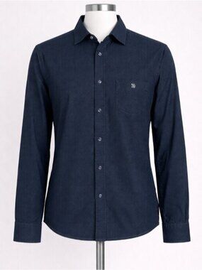 Diesel Navy Blue Button Down Shirt